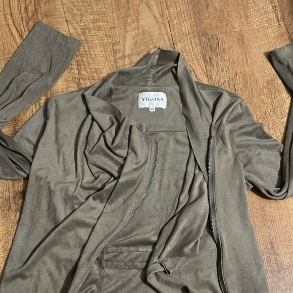 Vigoss Tan Suede moto Jacket - Picture 13 of 16